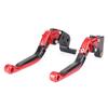 Mallofusa Motorcycle Brake Clutch Lever Set Adjuster Retractable Telescopic 6 Level Adjustment Genuine Replacement