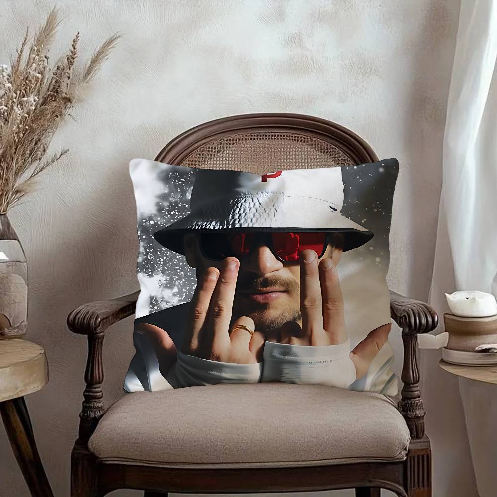 Rapper Jul Cushion Cover Inches Farmhouse Decor Home Throw Pillow Covers for Couch Decorations