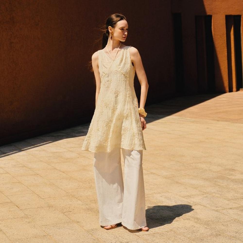 

On On Layered Dress With Cut Detail New5xo625 CREAM/66