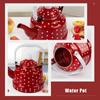 European Style Enamel Tea Kettle Enamel Ancient Bell Pot Exquisite Tea Pot  Outdoor