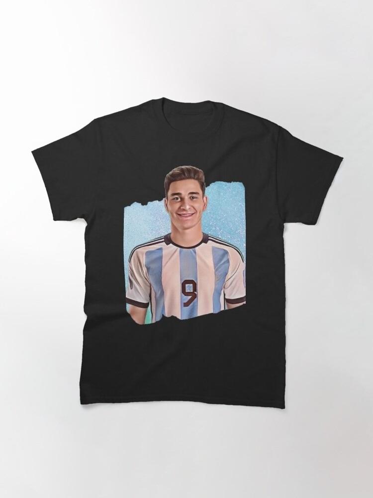 Inspired By Julian Alvarez Classic Cotton T Shirt Unisex WoUnisex Argentina National Team Fan Casual Graphic Tee