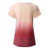2021 Summer Tie-Dye V-Neck Short Sleeve Women's Trendy T-Shirt