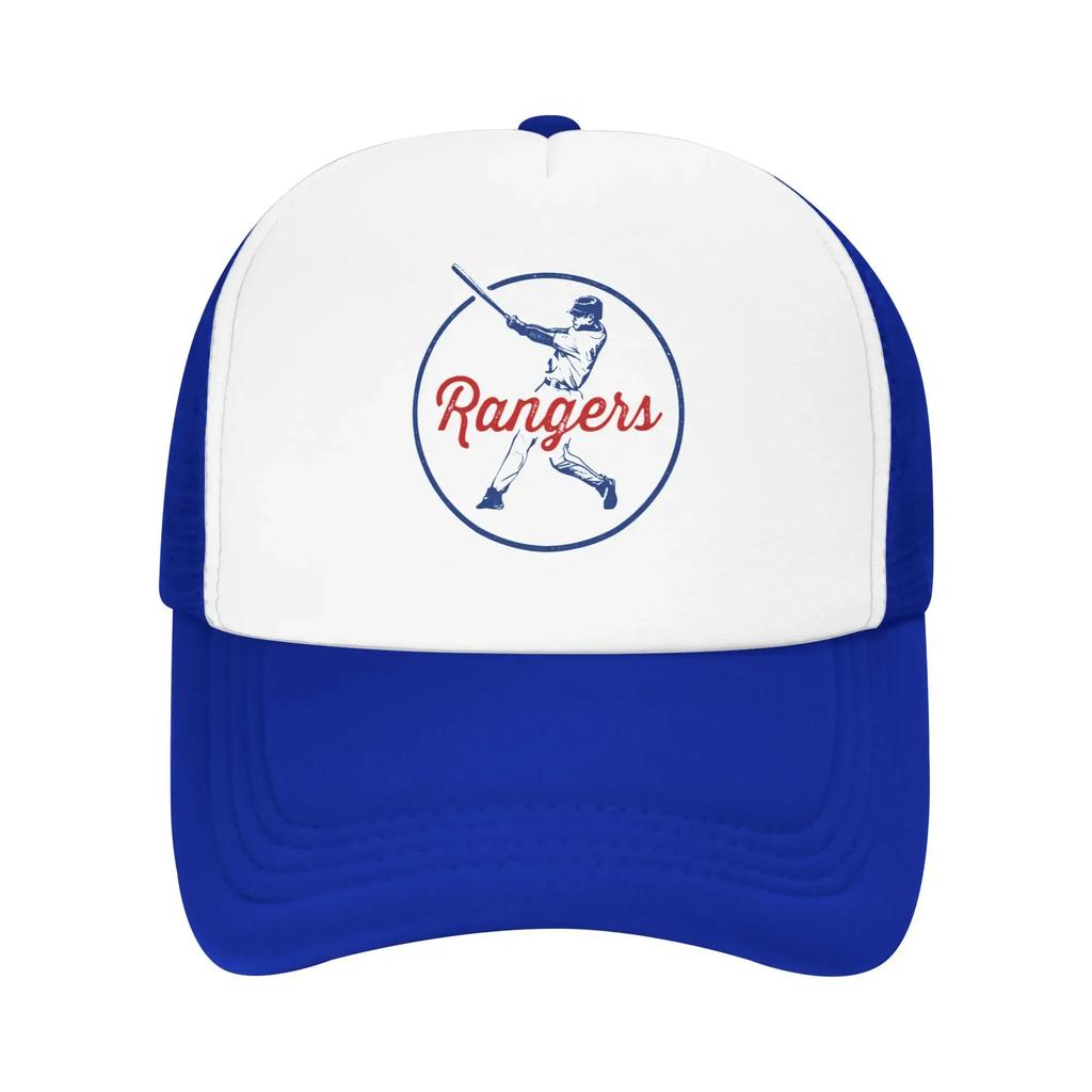 Vintage Rangers Hrající na Texas State Pool Party Síťované Baseballové Čepice Pánské Unisex Dámské Plážové Ochranné Čepice Hip Hop Trucker Čepice