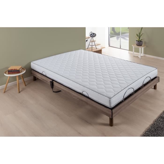 COMFORT Electric Relaxation Set Mattress + Base - 140x200 Cm - Foam - DEKO DREAM Samba