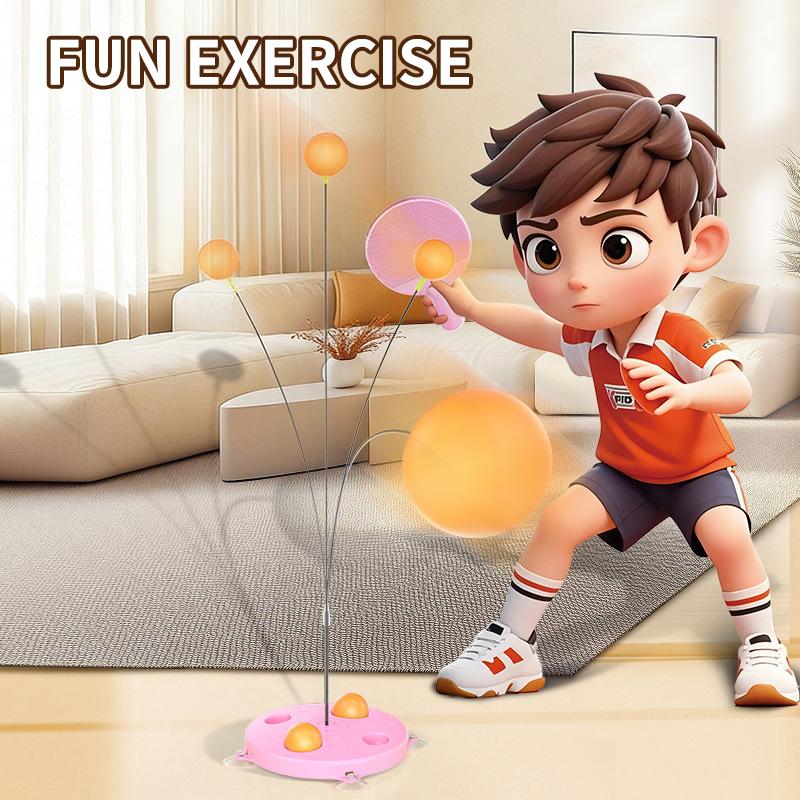 Tischtennis Übungsgerät Festes Selbstspiel Ping-Pong Zweipersonen Trainingsgerät Tragbar Kinder Sportspielzeug Augen trainierendes Spielzeug