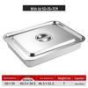 304 Stainless Steel Rectangular Food Pan with Lid