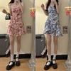Suspender Floral Dress Dress Women's New French Retro Summer Sweet Hottie Korean Skirt Tide
