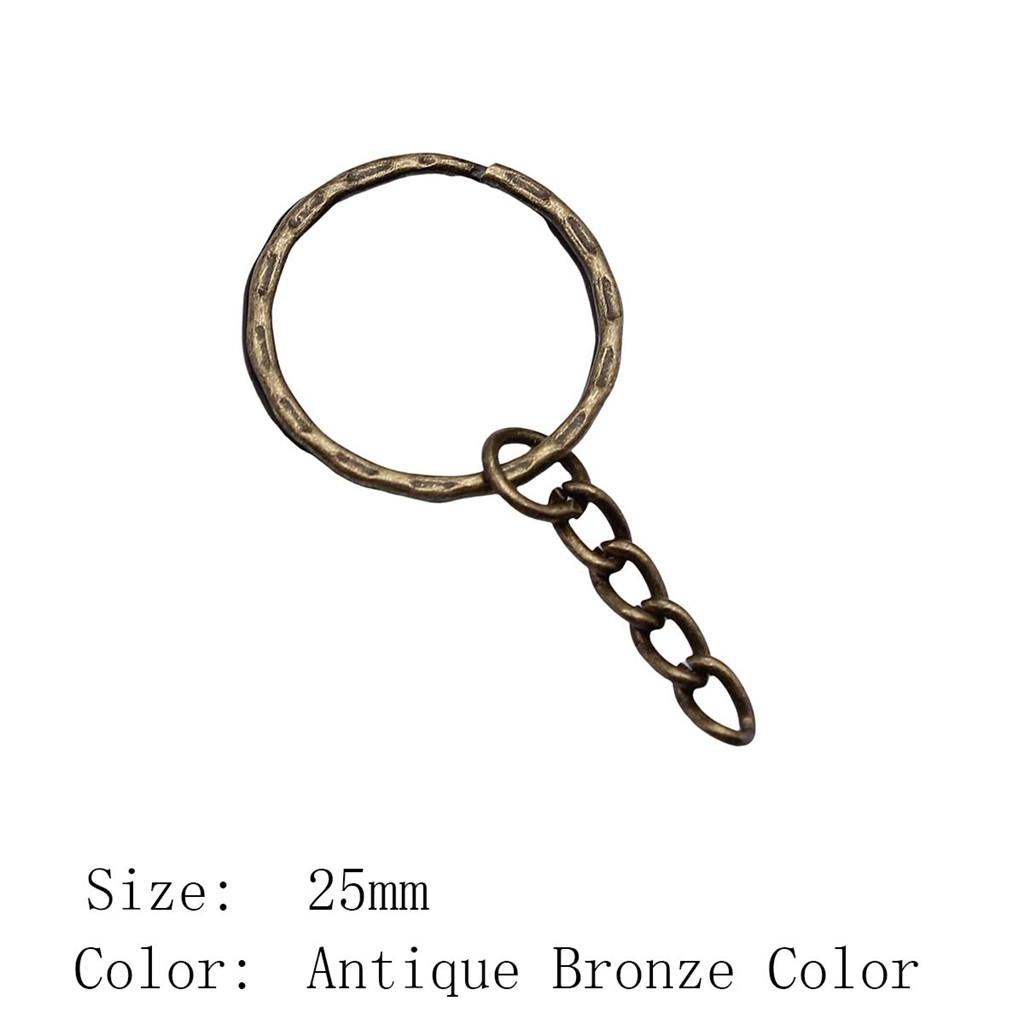 2025 Trend Jewelry Findings & Components 30mm Key Ring 2 Sizes 4 Colors Accessories Parts Art Supplies Men's Accessories
