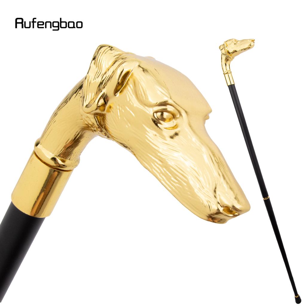Cane Golden Dachshund Testa di Dachshund Bastone da Passeggio Moda Decorativo Bastone da Passeggio Manico Cosplay Elegante Bastone Pastorale 93cm