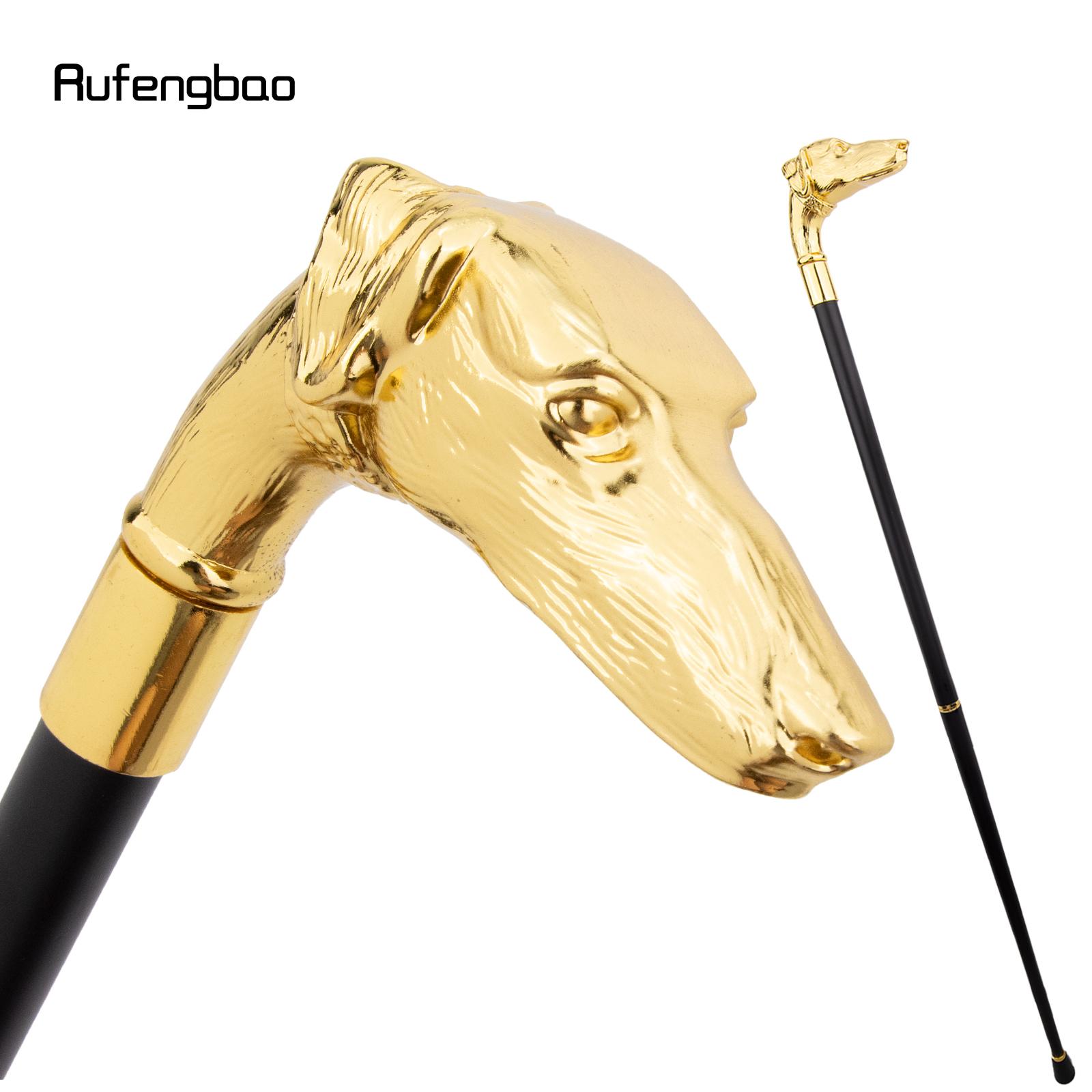 

Золотая Собака Такса Голова Трость для Ходьбы Модная Декоративная Палка для Ходьбы Джентльмен Элегантная Косплей Трость Набалдашник Посох 93см