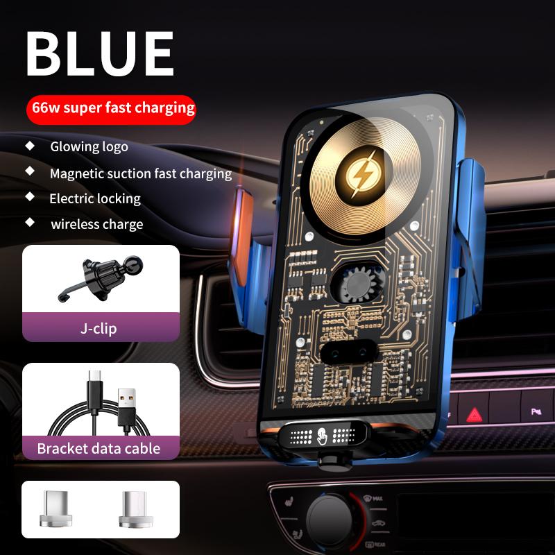 2024 Clip magica C05(L) Supporto per telefono cellulare con ventosa magnetica, carica super veloce da 66 W, design creativo, caricabatterie wireless, supporto per dispositivi automobilistici