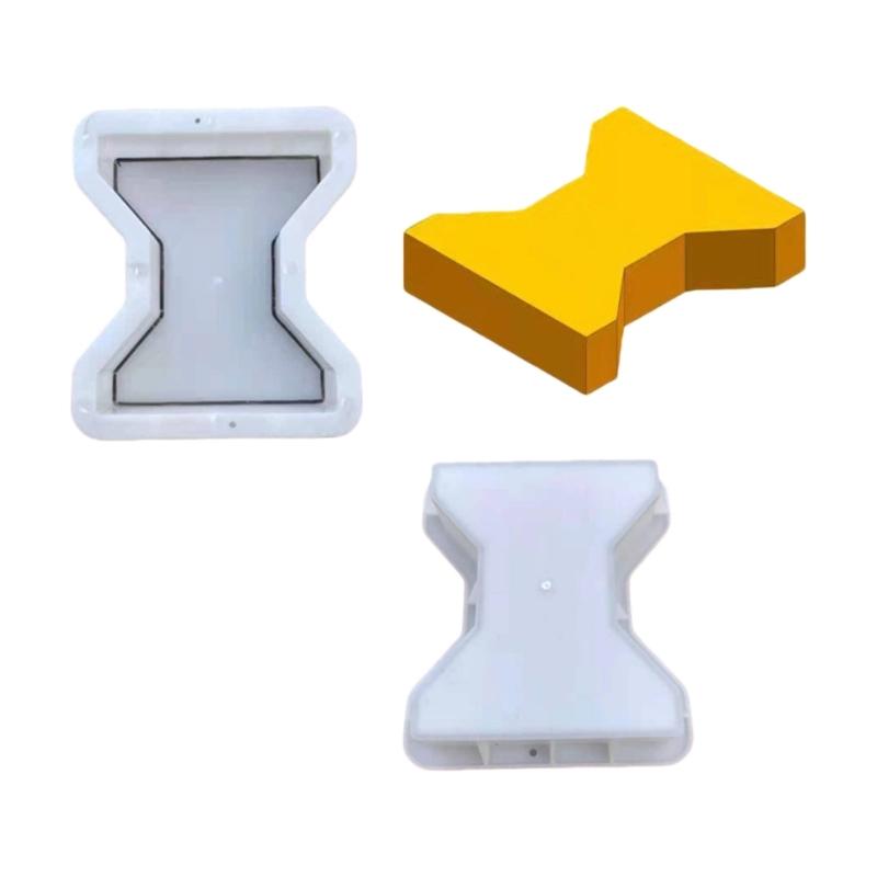 Courtyard Walk Concrete Garden Pavement Tool Outdoor Paving Flower Mold Paving Cement Brick Stone Road Mould Paviment