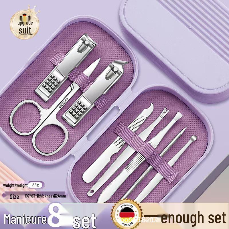 Spot Stainless Steel Nail Clipper & Manicure Set (8-14 Pieces)