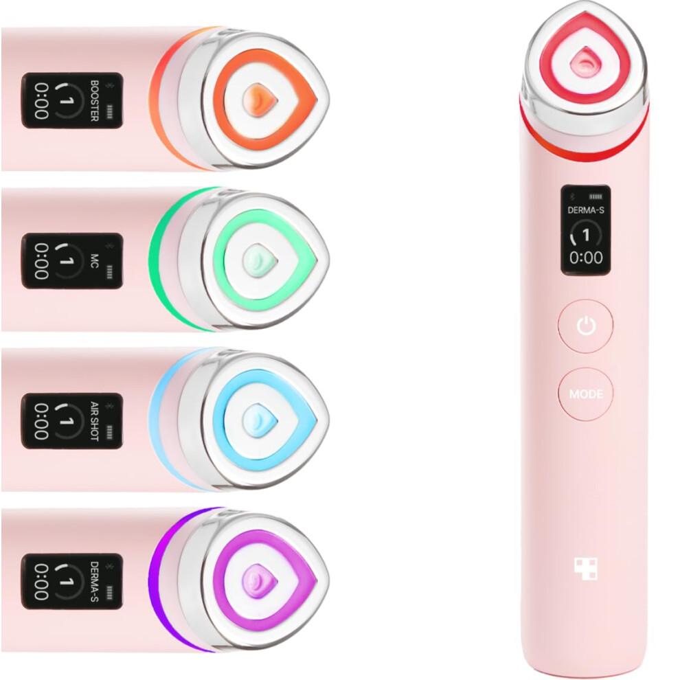 Medicube Age-R Booster Pro Růžový | 6v1 Skutečné Sklo Glow Beauty Masážní přístroj | Zrcadlo Pleti | Korejská Péče o Pleť