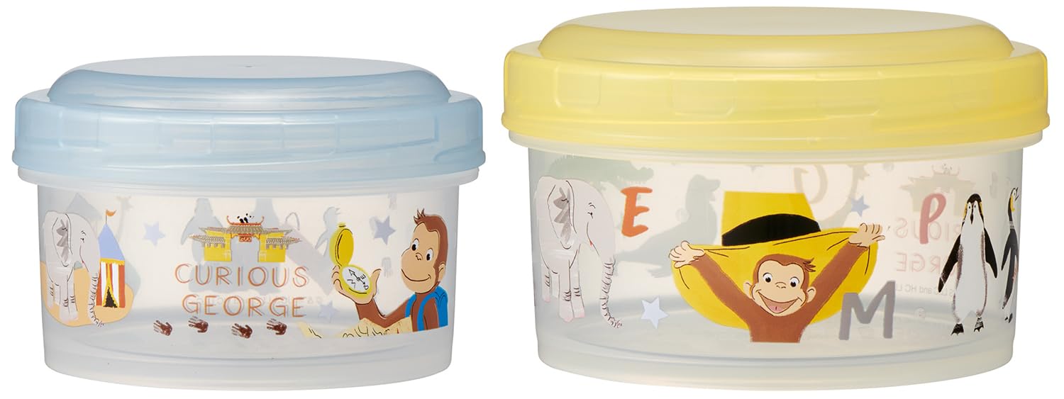 

Набор из 2 круглых контейнеров для хранения Skater S 230 мл 400 мл Curious George ZOO RFC2SAG /M