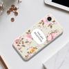 For iPhone 16e Case Beauitful Flowers Pattern Printing Straight Edge TPU Phone Back Cover
