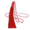 Fashion 14 Colors Long Fringe Silk Tassel Necklace Women Glass Bead Crystal Pendant Necklaces Statement Vintage Bohemian Jewelry