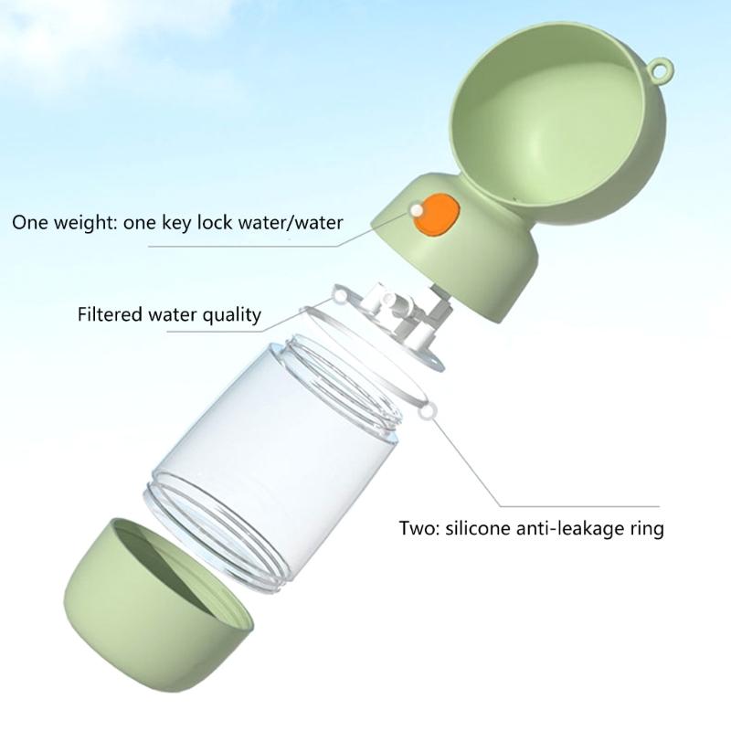 Dog Water Bottle Food Dispenser Leak Proof for Walking Hiking Travel Outdoor Walking Outdoor Walking Go out Use