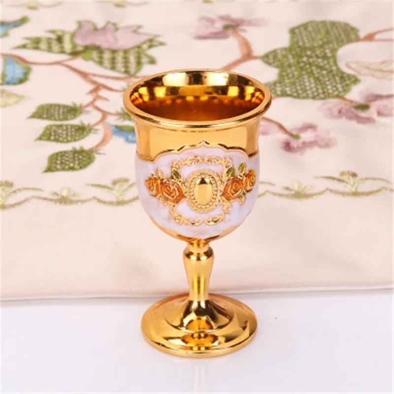 Weinglas Schnapsglas Metallglas 20ml bis 50ml Retro Kreativ Kleine Likörschale Gold Europäischer Stil Hochwertig Essen Bar Barzubehör Geschenke