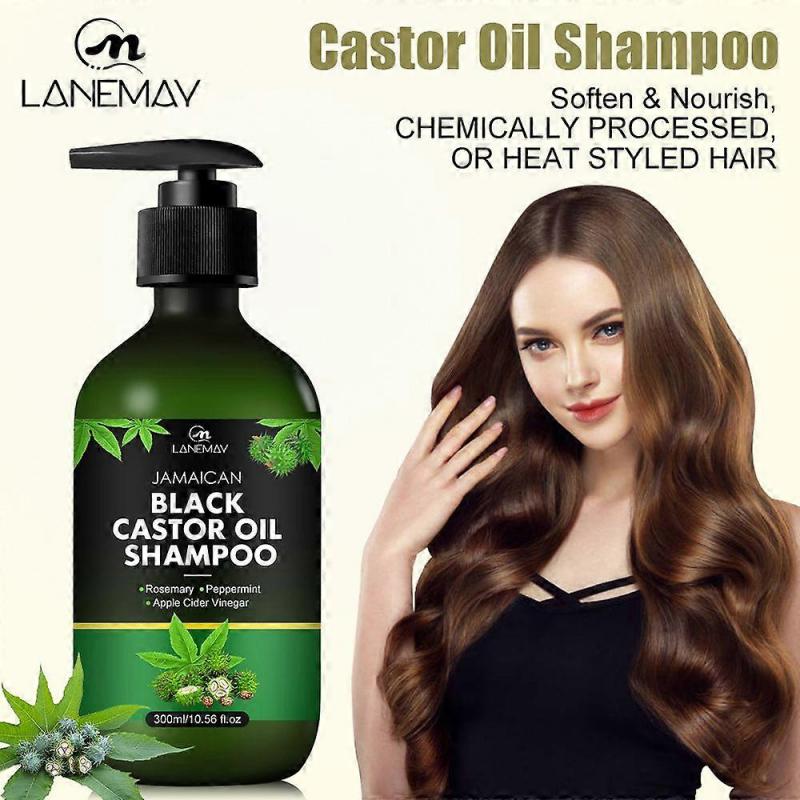 Jamaican Black Castor Oil Shampoo for Hair Growth, Organic Castor Oil Shampoo Anti Hair Loss with Biotin, Repairing & Moisturising, Deep Cleansing,Hai