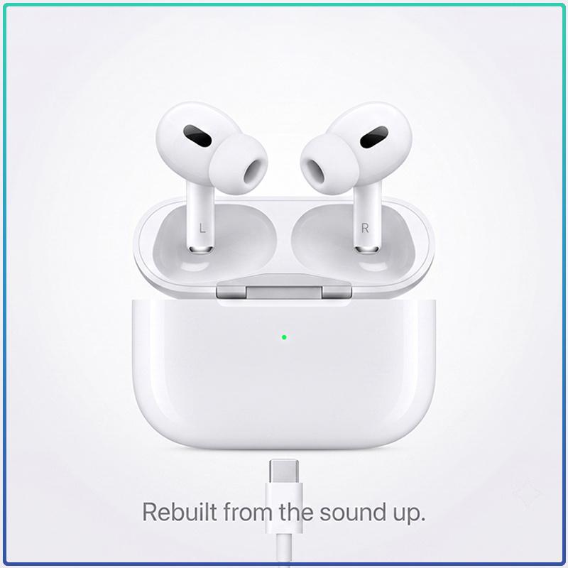 Air Pro 2 Kabellose TWS-Kopfhörer Räumliches Audio Touch-Steuerung IP54 Staub- und Schweißresistent Bluetooth-Headset Mit Typ-C-Ladekabel 1:1