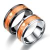 Mode Edelstahl Leuchtender Fingerring Für Frauen Männer Glowing In Dark Herz Paar Eheringe Schmuck Geschenk Zubehör