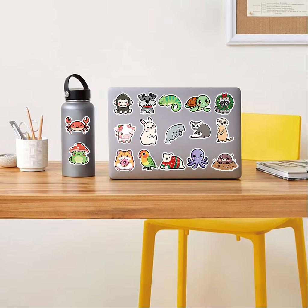 100/200PCS Animal Sticker Retro Landscape DIY Phone Guitar Laptop Luggage Notebook Festival Guitars More Waterproof Sticker