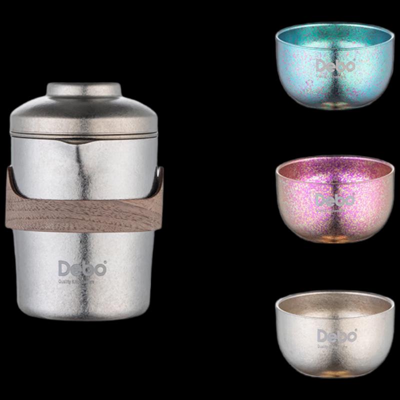 Debo Titanium Travel Tea Set