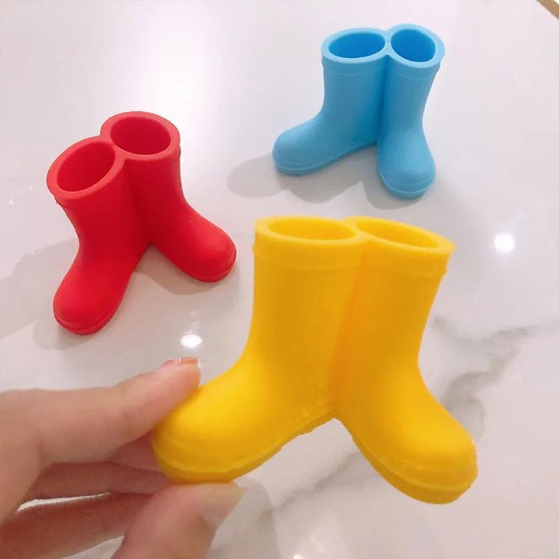 Creative Toothbrush Holder Rain Shoe Shape Storage Silicone Tooth Brush Dispenser Bathroom Organizer Accessories Tools