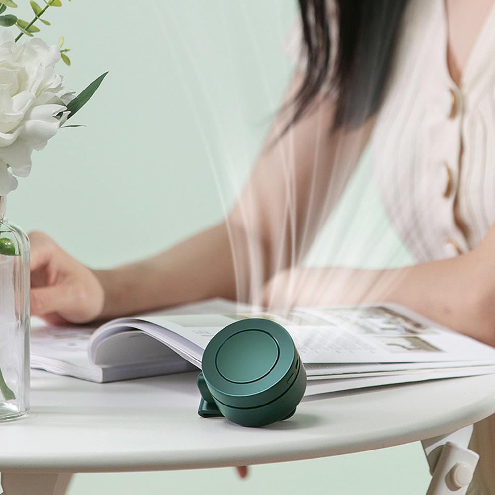 Portable Mini Waist Fan with 3 Speeds Shirt Fan Rechargeable Personal Body Fan for Outdoor Work Hiking Travel Handheld Fan