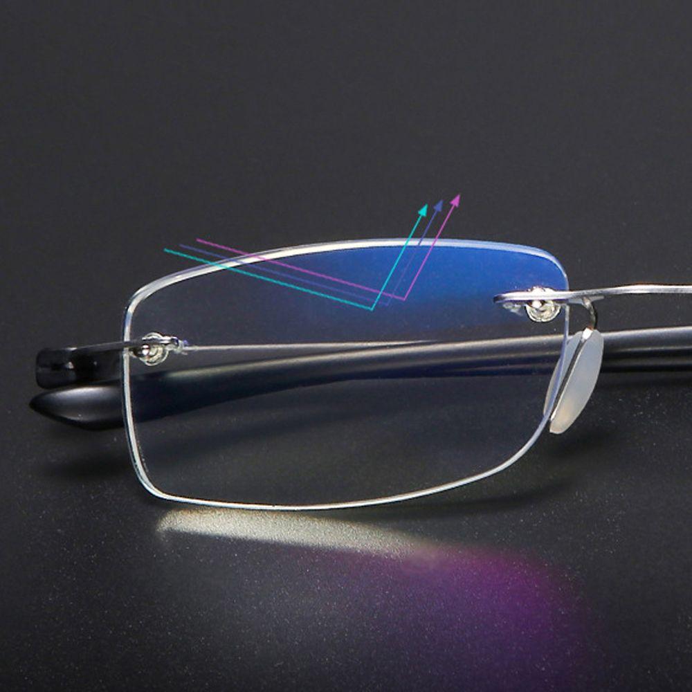 Anti-Blaulicht-Lesebrille Computerbrille Randlose Hyperopie-Brille Presbyopie-Brille
