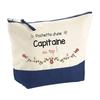 Trousse De Maquillage - PLANETEE - Capitaine Au Top - Grand Format - Coton - Impression Sublimation HD