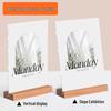 Beech Wood Vertical Desktop Sign Holder