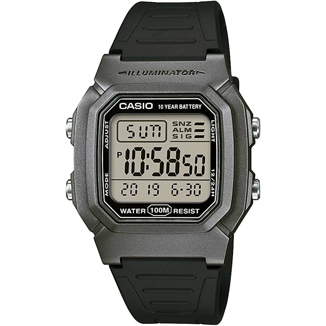 

[Casio] CASIO Watch Standard Digital W-800HM-7AV Genuine BOX Men s Gray Metallic Overseas Model [Parallel Import]