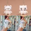Cat Plush Keychain With Earphone Design Soft Toy For Bag Decor And Gift