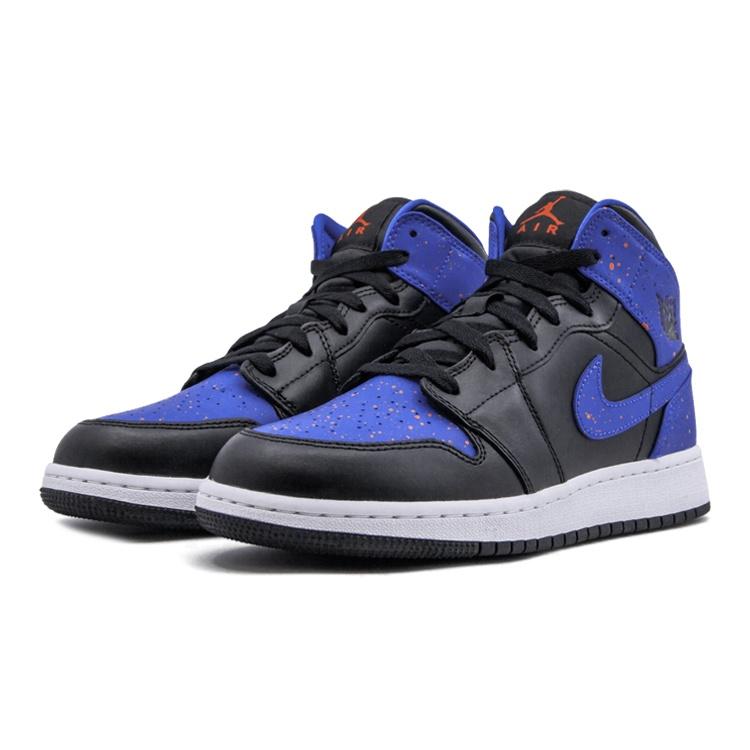 (GS) Air Jordan 1 Mid 'Paint Splatter' Kids' 554725-048
