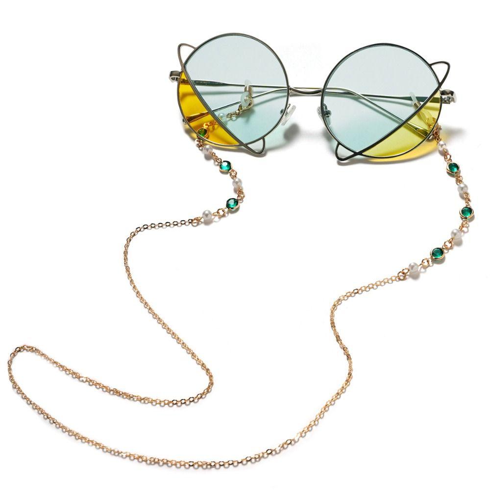 1PC Pearl Beaded Eyeglasses Chain Alloy Sunglasses Lanyard New Glasses Strap Fashion Accessory