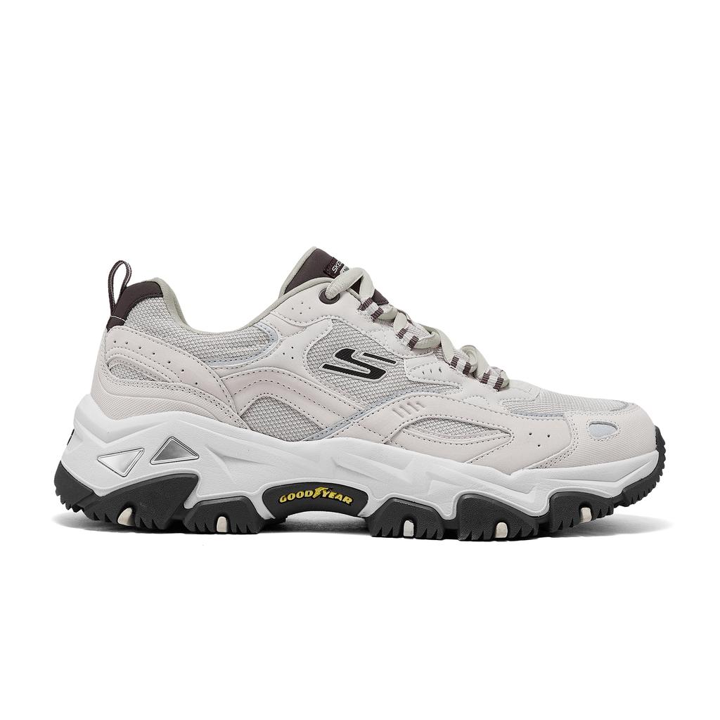 Skechers DLites Hiker Comfortable Soft Low-Top Dad Shoes Men Sneakers Gray 237423-GYMT