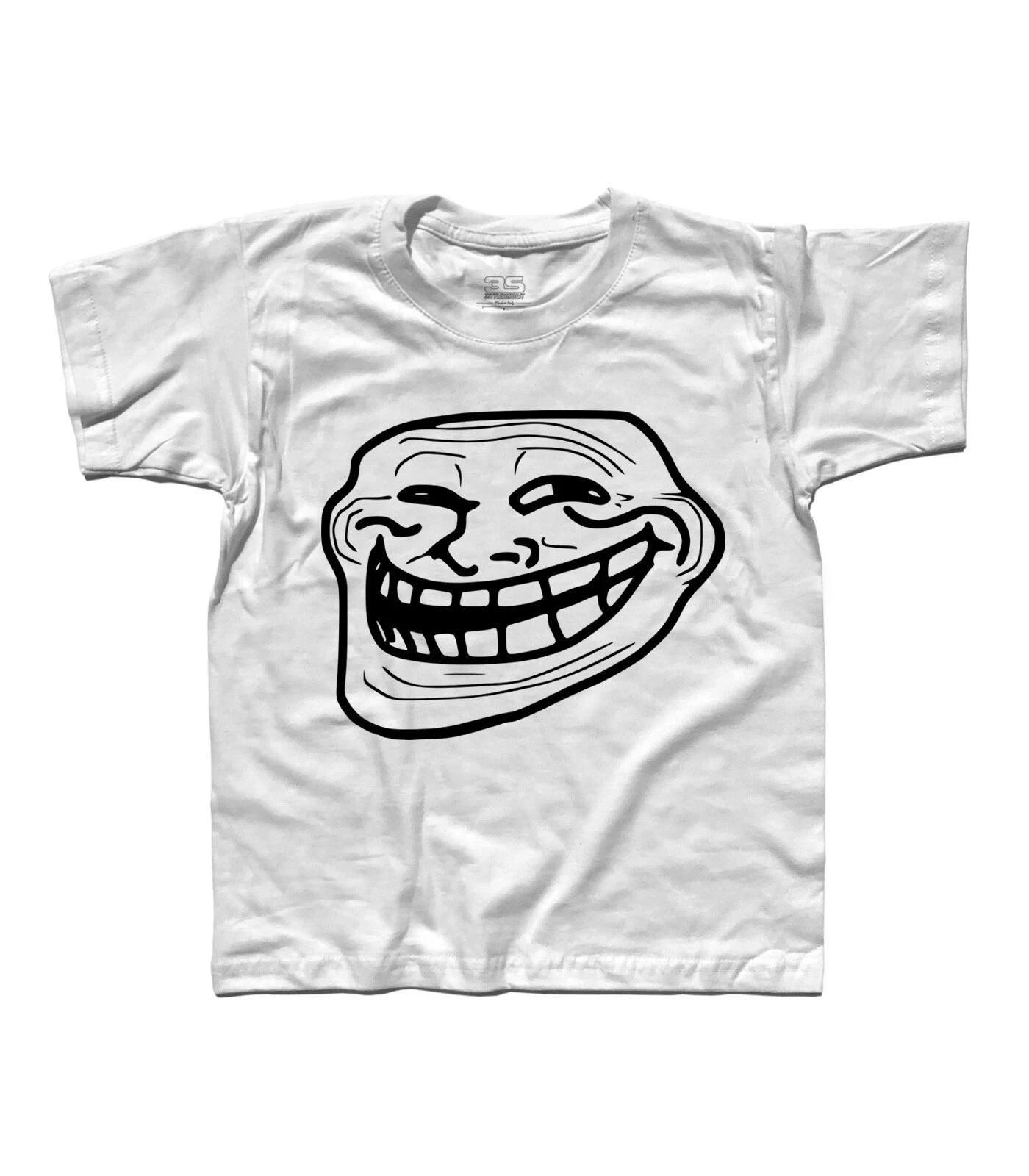 Детская футболка Trollface Troll Face Эмотикон Facebook Twitter Улыбка Мультяшный 160