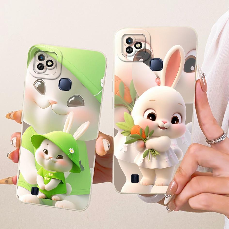 For Infinix Smart HD 2021 Case Cute Cartoon Cat Back Cover Candy Painted Soft Silicone Phone Shell For Infinix SmartHD 2021 Capa
