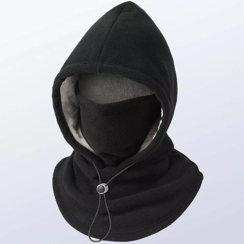 Thickned Pullover Hats Keep Warm Cycling Hat Fashion Scarf One-Piece Hat  Women Men