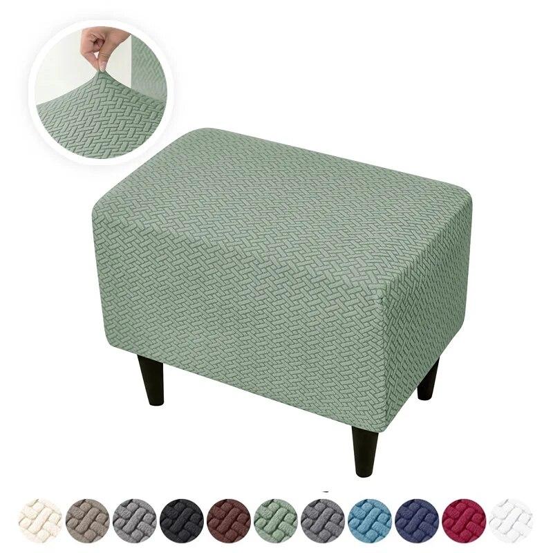 Jacquard Wing Chair Cover Stretch High Sloping Armchair Covers Nordic Elastic Single Sofa Slipcovers With Seat Cushion Covers