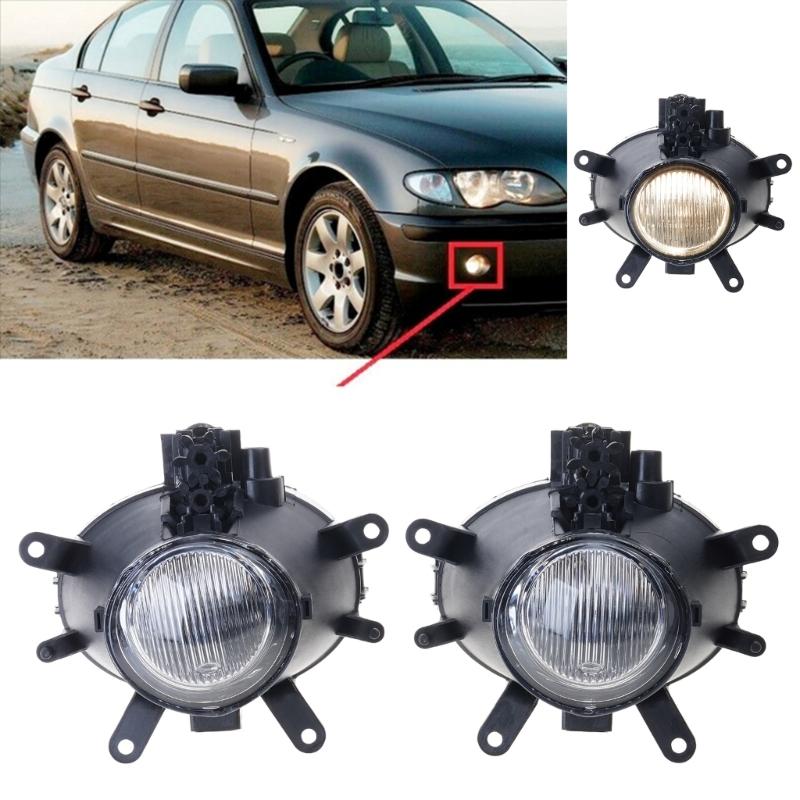 1 Pair Car Front Bumper Fog Lights Cover 63176911007 for E46 4DR 02-05 Foglight Housing Auto Accessories