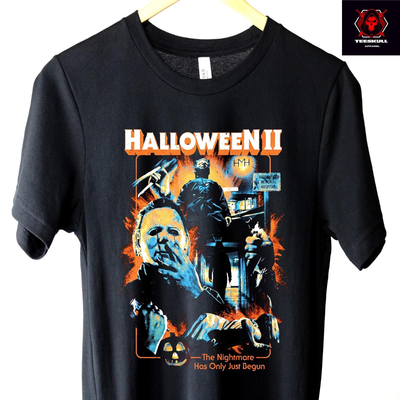 Halloween II (1981) Retro Horror Movie Unisex Premium Cotton T-Shirt S