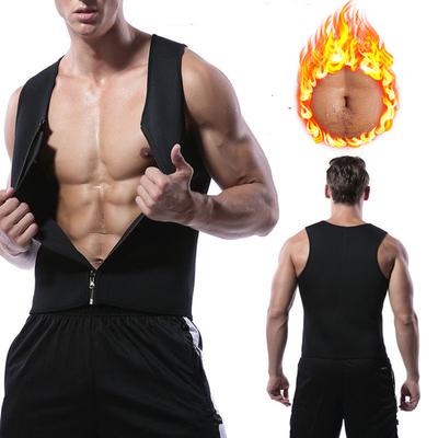 Velký korzet Pas Korzet Pánské tílko na zip Korzet Burst Sweat Fitness Oblečení Tvarové oblečení