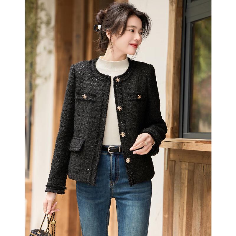 Sishui Nianhua Women's Elegant Long-Sleeve Short Jacket
