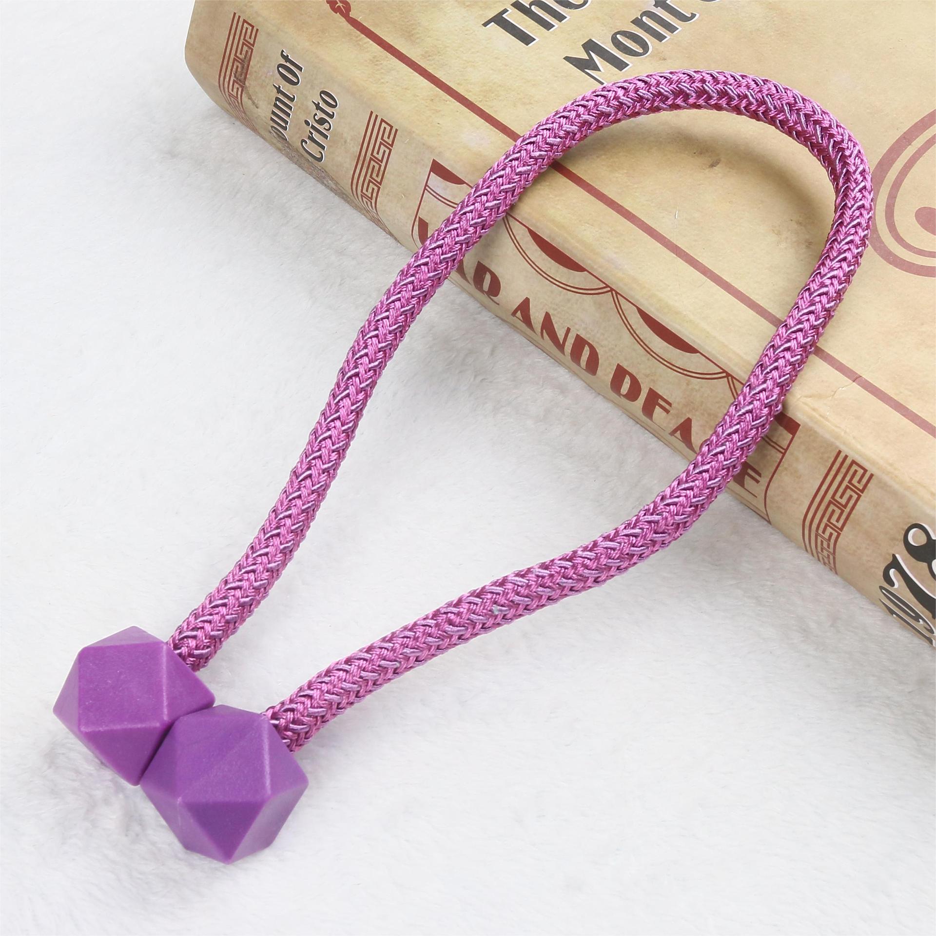 

Современные магнитные подхваты для штор Декоративные держатели Легко устанавливаемые самоклеящиеся держатели для штор 50cm фиолетовый