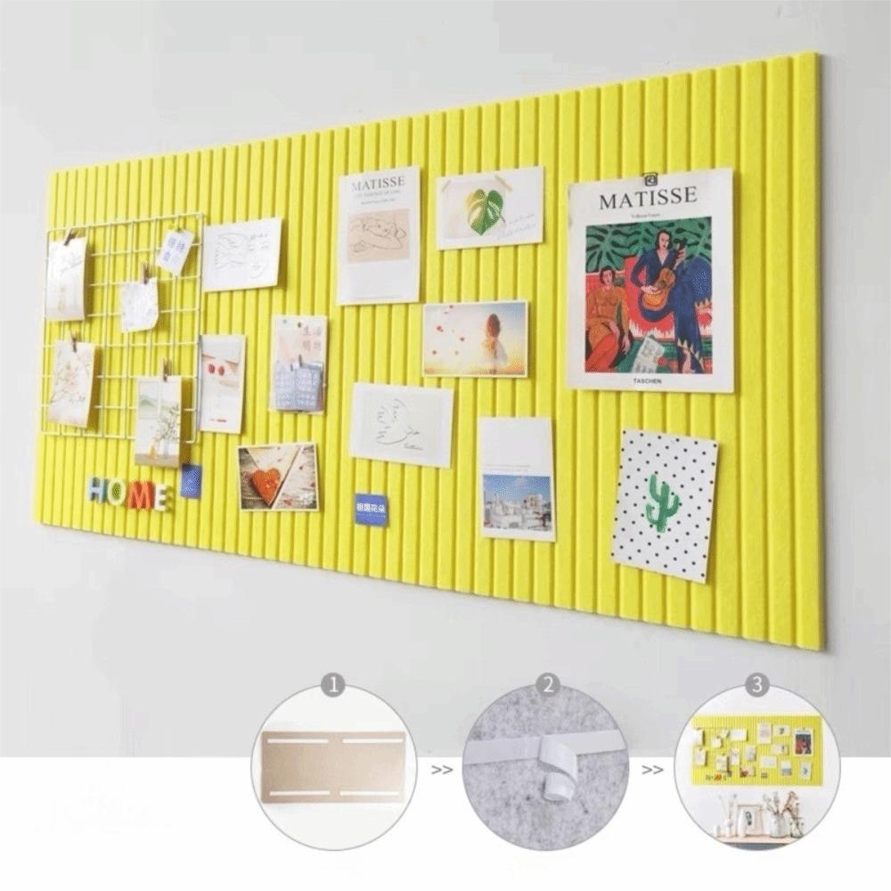 Lightweight DIY Felt Wall Stickers Self-Adhesive 40x60cm Photo Display Board No Drill Felt Bulletin Board Gallery Wall
