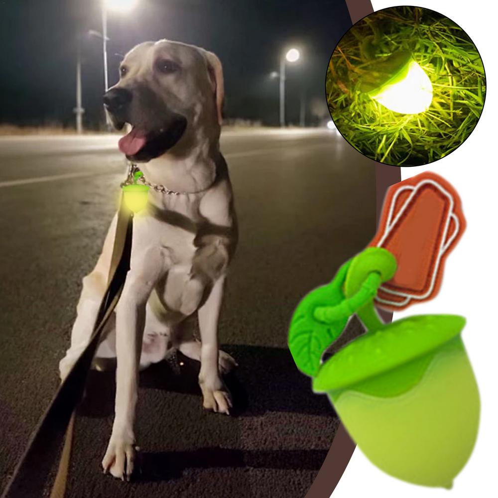 

Dog Collar Light Three Flashing Modes Waterproof Dog Collars Sturdy Rechargeable Collar Light Walking Light For Nighttime зелений