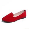 Women Ladies Slip On Flat Shoes Comfortable Casual Shoes Solid Fashion Loafers Female Pointed Toe Plain Flat Shoes Ballet Flats